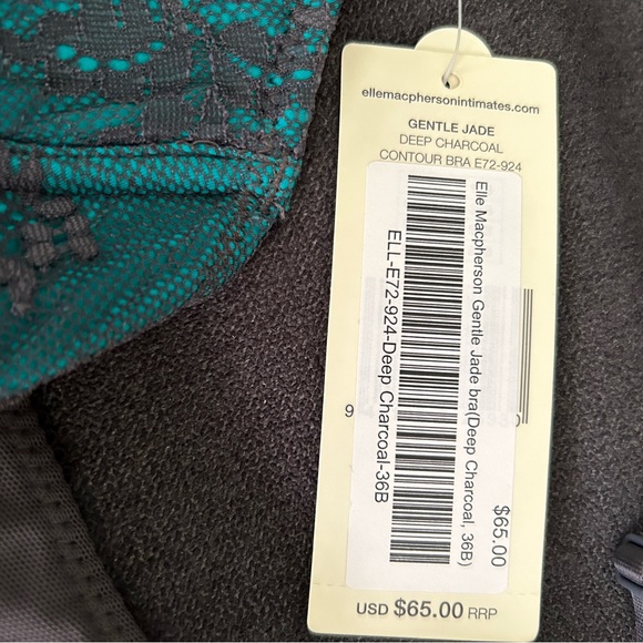 NWT Elle Macpherson Intimates Gentle Jade Bra - Size 36B - Picture 5 of 5